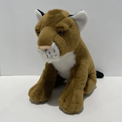 Wild Republic Mountain Lion Cougar Big Cat Plush 11” Stuffed Animal • $10.96