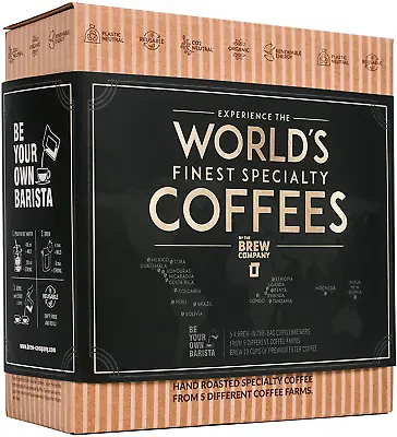 Original Gourmet Coffee Gift Set For Men & Women  5 Of The Worlds Finest • £17.60