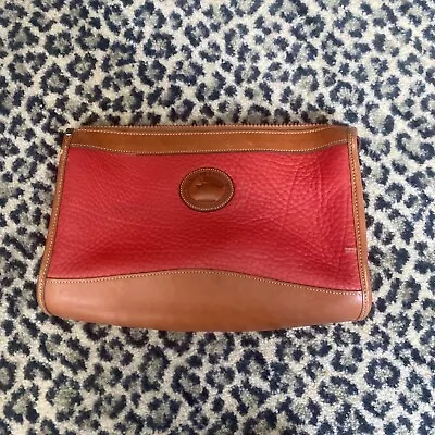 Vintage Red Leather Dooney Burke Purse. NO Strap • $10