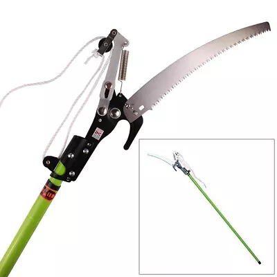 3m TELESCOPIC EXTENDING GARDEN TREE BRANCH PRUNER LOPPER WITH SAW CUTTING BLADE • £40.58