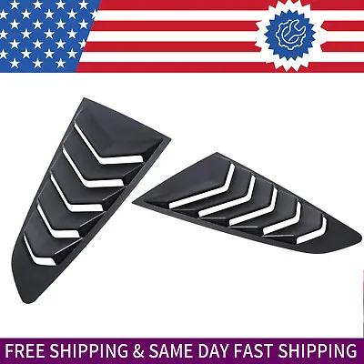 Side Quarter Window Louvers Rear Sun Shade Cover Fit For Ford Mustang 2015-2023 • $35.59