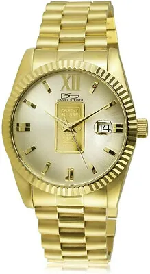 $729.29 • Buy Daniel Steiger 24K Gold Ingot Mens Wrist Watch Genuine 1g Gold Ingot Dial Quartz