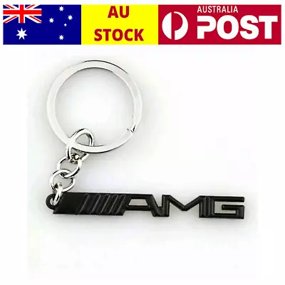 AMG BLACK Metal KEY Ring Key Chain For Mercedes Benz A45 C63 E63 GLC63 GLE63 • $8.99