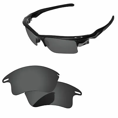 PapaViva Black Grey Polarized Replacement Lens For-Oakley Fast Jacket XL OO9156 • $14.98