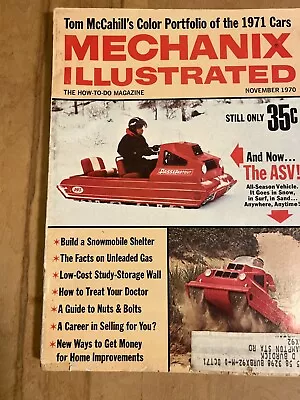 Mechanix Illustrated Magazine November 1970 ASV All-Season Vehicle • $9.95
