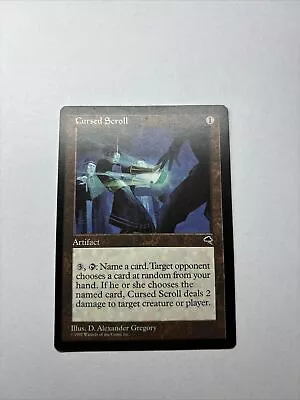 MTG Cursed Scroll- Tempest- Rare- LP • $14