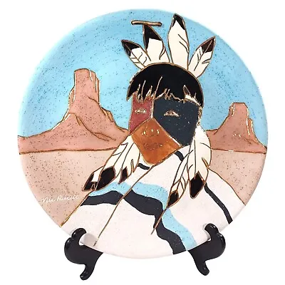 Vera Russell Pottery Wall Art 22k Gold Sioux Native American Southwest Painting • $102