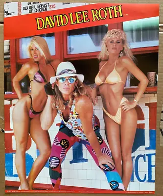 Vintage & Original 1986 David Lee Roth 16  X 20  Poster Unused Van Halen • $12.95
