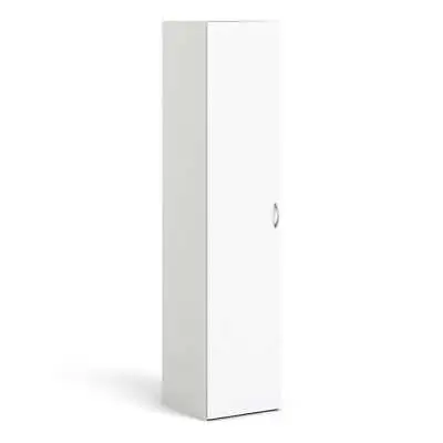 Space Cheap Tall Narrow Slim Single Wardrobe 1 Door In White 175cm High • £114.99