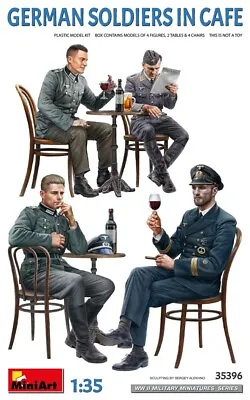 MIN35396 - Miniart 1:35 - German Soldiers In Cafe • £12.85