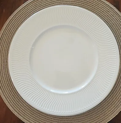 Villeroy & Boch Allegretto White Porcelain Swirled Dinner Plate Multiple Avail. • $49