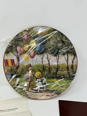 The Balloon Man 1979 Porcelain Plate By Dominic Mingolla Nib Calhoun *new* • $19.94
