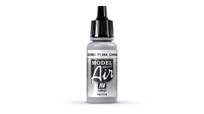 AV Vallejo Model Air 17ml - Chrome (Metallic) (VAL064) • £3.99