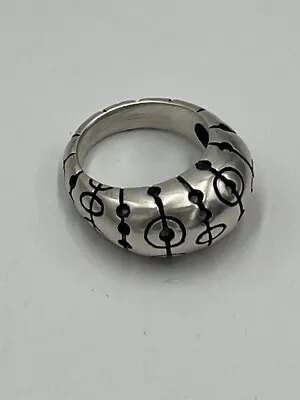 Lisa Jenks Sterling Silver Abstract Modernist Ring • $265
