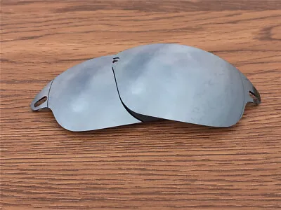 Silver Titanium Polarized Replacement Lenses For Oakley Fast Jacket • $15