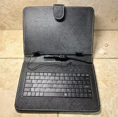 Universal Micro USB Keyboard Leather Case Cover Stand For 7  8  Tablet Untested • $6.75