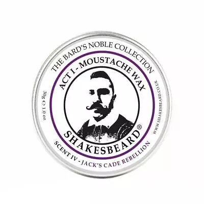 £9.99 • Buy Moustache Wax Strong Firm Hold Carnuba Wax 30g Tin Fig & Blackcurrant Beard Care