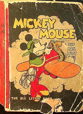 Mickey Mouse The Mail Pilot NN.AMOCO FR 1933 • $18.50
