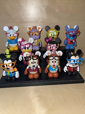 Disney Vinylmation 3  Nerds Rock Series Set Of 10 Minnie Goofy Chip N Dale • $49