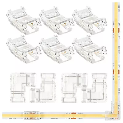 8mm 10mm COB LED Connector Strip Corner Unwired Terminal Clip Solderless Adapter • $9.29