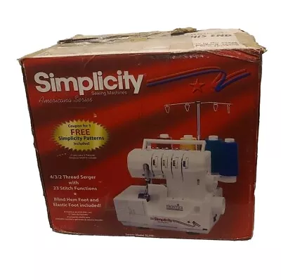 Simplicity Serger Model SL390 Frontier Sewing Machine With Pedal • $68