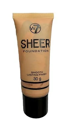 W7 Sheer Foundation Smooth Lasting Finish 30g Nude • £3.82