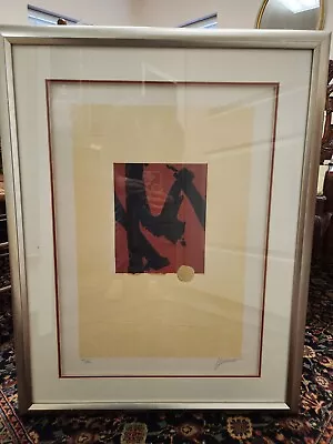 Max Hayslette Abstract M Signed Numbered Framed Lithograph Free Shipping Modern  • $295