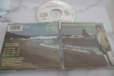 Mike Oldfield Incantations Cd Album Virgin Cdvt 101 Nimbus Pressing Made In Uk • £4.49