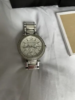 Michael Kors Silver/Diamanté Ladies Watch • £25