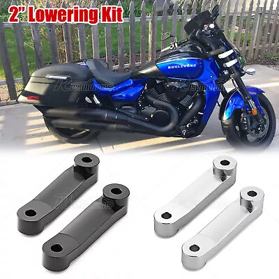 CNC Aluminum 2  Drop Lowering Link Kit For Suzuki Boulevard M109 2006-2024 • $42.99