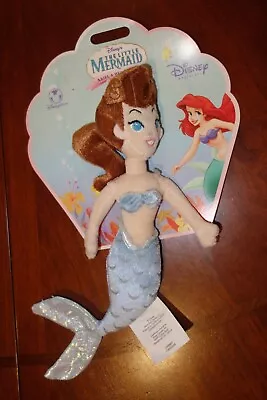 Disney Store Little Mermaid Ariel's Sister Adella Doll Plush Stuffed Toy 10” NIB • $39.99