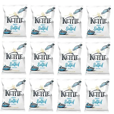 12 X KETTLE Chips Lightly Salted Sharing Crisps Snacks 130g • $93.53