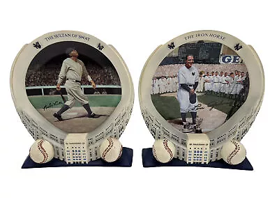 Bradford Exchange Babe Ruth/Lou Gehrig Yankee Stadium 75th Anniversary Plate Lot • $42.49