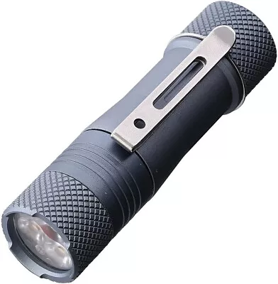 Maratac Compact Tri Flood Flashlight Thermally Regulated Sapphire Lens USA-Made • $54.79