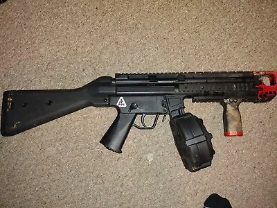 Mp5 Swordfish Airsoft With Drum Magazine. • $200