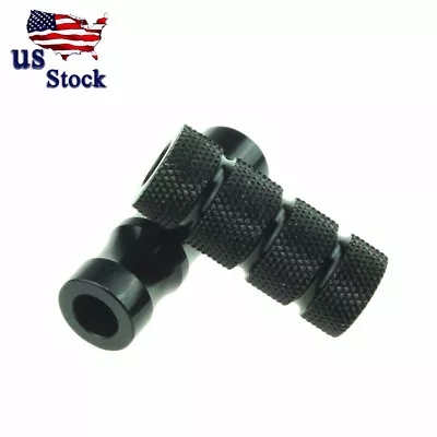 Motorcycle M6 6mm Motorcycle Foot Peg Gear Shift Brake Lever Toe Peg Pedal Black • $8.99