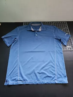 Honolua Surf Co Blue Polo Shirt Mens Size Medium Maui Hawaii Golf Short Sleeve • $17.77