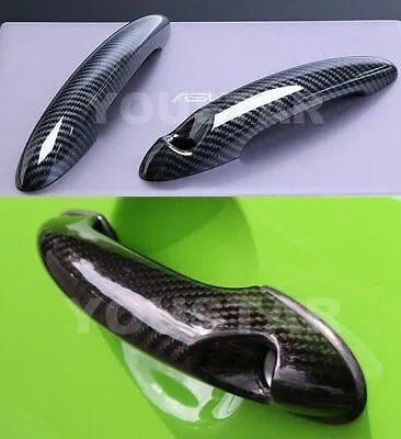 CARBON EFFECT Door Handle Cover W/o Comfort 2x For MINI Cooper S R50 R53 R55 R56 • $48.94