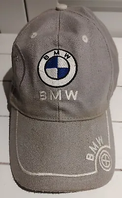 BMW Multi Logo Gray Adjustable Baseball Hat Cap Vintage Auto • $29.50
