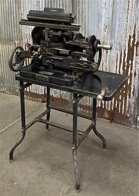 Adressograph Hand Operated Graphotype Vintage Multigraph Dog Tag Machine • $485