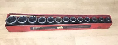 MAC Tools SVPGM136BR - 1/2  Drive  Metric 13 Pc Shallow 6 Pt Impact Socket Set • $115