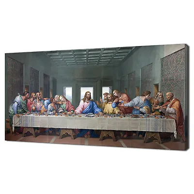 The Last Supper Of Jesus Christ Religious Modern Canvas Print Picture Wall Art • £22.50