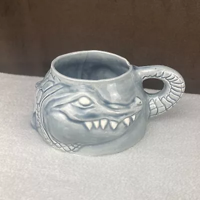 Vtg 1980 Alligator Crocodile Barli Jo Pottery Glazed Ceramic Artist 3D Mug RARE! • $24.99