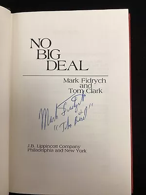 Mark Fidrych Signed Book No Big Deal Detroit Tigers Bird Baseball Autograph JSA • $129.99