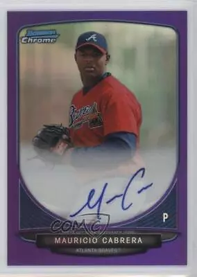 2013 Bowman Chrome Prospects Purple Refractor /10 Mauricio Cabrera #BCA-MC Auto • $52.29