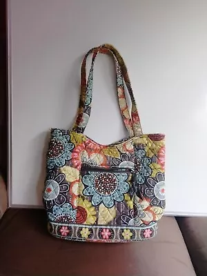 Vera Bradley Retired  2014 Flower Shower Shoulder Bag Purse • $10.99