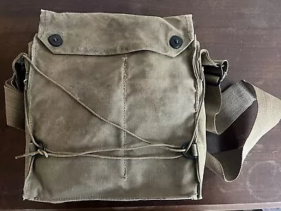 Very Nice US Military Issue WW1 Gas Mask And Carrier Bag Named • $90