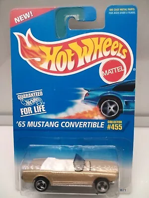 Hot Wheels - Mainline / '65 Ford Mustang Convertible - Gold - Model Car X1 • $29.72