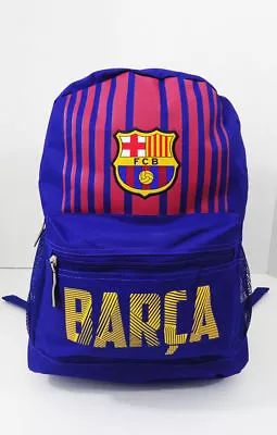 Fc Barcelona Backpack Messi Bag School Mochila Bookbag Cinch Soccer Fcb Licensed • $19.99