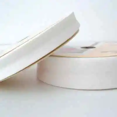 25m Roll Linen Bias Binding Tape - 18mm - Cream 313 - Folded Trim Edging • £19.99